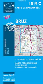 Carte IGN Top 25 n1219 OT