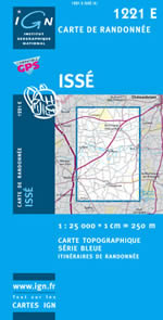Carte IGN Top 25 n1221 ET