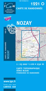 Carte IGN Top 25 n1221 OT