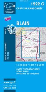 Carte IGN Top 25 n1222 OT