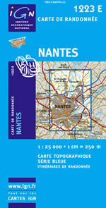 Carte IGN Top 25 n1223 ET