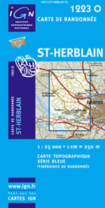 Carte IGN Top 25 n1223 OT