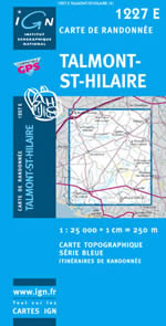 Carte IGN Top 25 n1227 ET