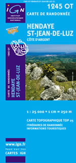 Carte IGN Top 25 n1245 OT