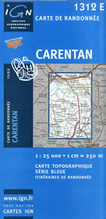 Carte IGN Top 25 n1312 ET