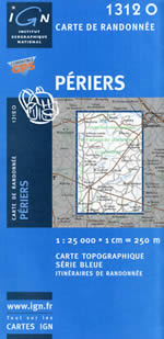 Carte IGN Top 25 n1312 OT