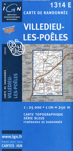 Carte IGN Top 25 n1314 ET