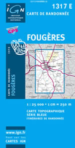 Carte IGN Top 25 n1317 ET