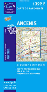 Carte IGN Top 25 n1322 ET