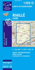 Carte IGN Top 25 n1322 OT
