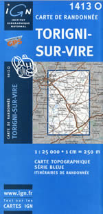 Carte IGN Top 25 n1413 OT