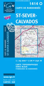 Carte IGN Top 25 n1414 OT