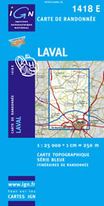 Carte IGN Top 25 n1418 ET