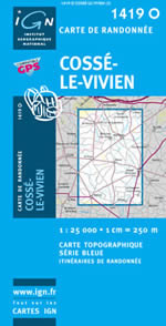 Carte IGN Top 25 n1419 OT