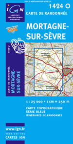 Carte IGN Top 25 n1424 OT