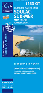 Carte IGN Top 25 n1433 OT