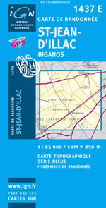 Carte IGN Top 25 n1437 ET