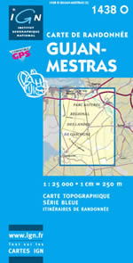 Carte IGN Top 25 n1438 OT