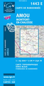 Carte IGN Top 25 n1443 ET