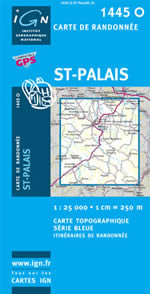 Carte IGN Top 25 n1445 OT