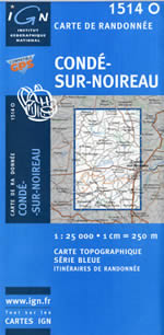 Carte IGN Top 25 n1514 OT