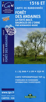 Carte IGN Top 25 n1516 ET