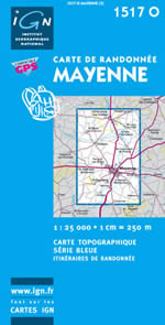 Carte IGN Top 25 n1517 OT