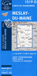 Carte IGN Top 25 n1519 OT