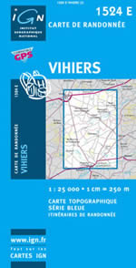 Carte IGN Top 25 n1524 ET