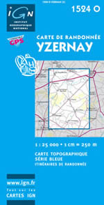 Carte IGN Top 25 n1524 OT