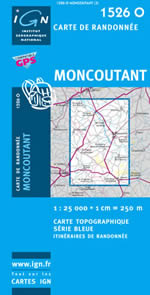 Carte IGN Top 25 n1526 OT