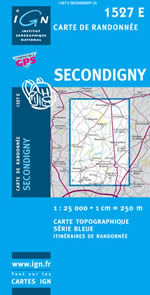 Carte IGN Top 25 n1527 ET