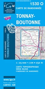 Carte IGN Top 25 n1530 OT