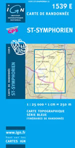 Carte IGN Top 25 n1539 ET