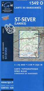 Carte IGN Top 25 n1542 OT