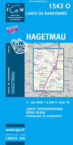 Carte IGN Top 25 n1543 OT