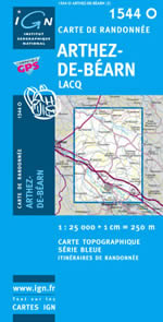 Carte IGN Top 25 n1544 OT