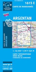 Carte IGN Top 25 n1615 ET