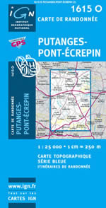 Carte IGN Top 25 n1615 OT