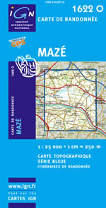 Carte IGN Top 25 n1622 OT