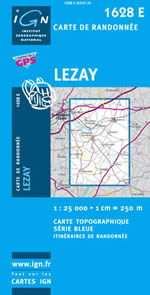 Carte IGN Top 25 n1628 ET