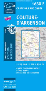 Carte IGN Top 25 n1630 ET