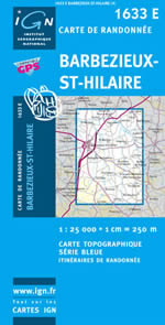Carte IGN Top 25 n1633 ET