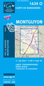 Carte IGN Top 25 n1634 OT