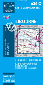 Carte IGN Top 25 n1636 OT