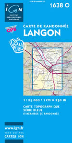Carte IGN Top 25 n1638 OT