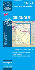 Carte IGN Top 25 n1639 ET