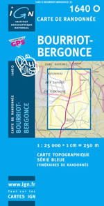 Carte IGN Top 25 n1640 OT