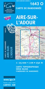 Carte IGN Top 25 n1643 OT