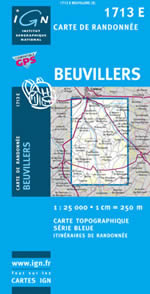 Carte IGN Top 25 n1713 ET